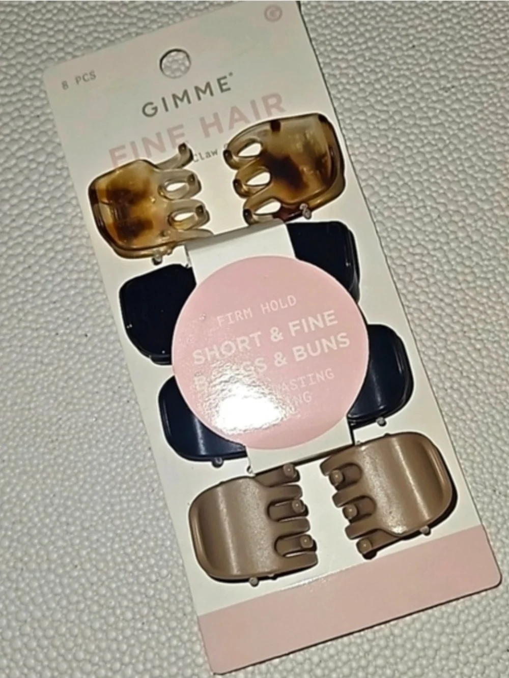 8pcs Gimme Fine Hair - Small Claw Clips Set BNIB